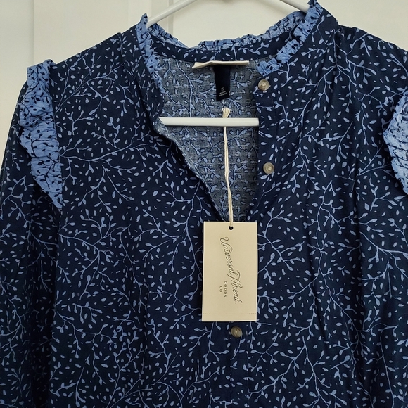 NWT Blue Floral Dress - Picture 3 of 3